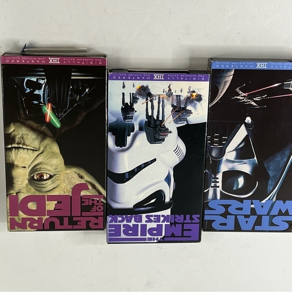 Vintage STARWARS Trilogy VHS 1993 Edition Collectible Film Video - Picture 2 of 7